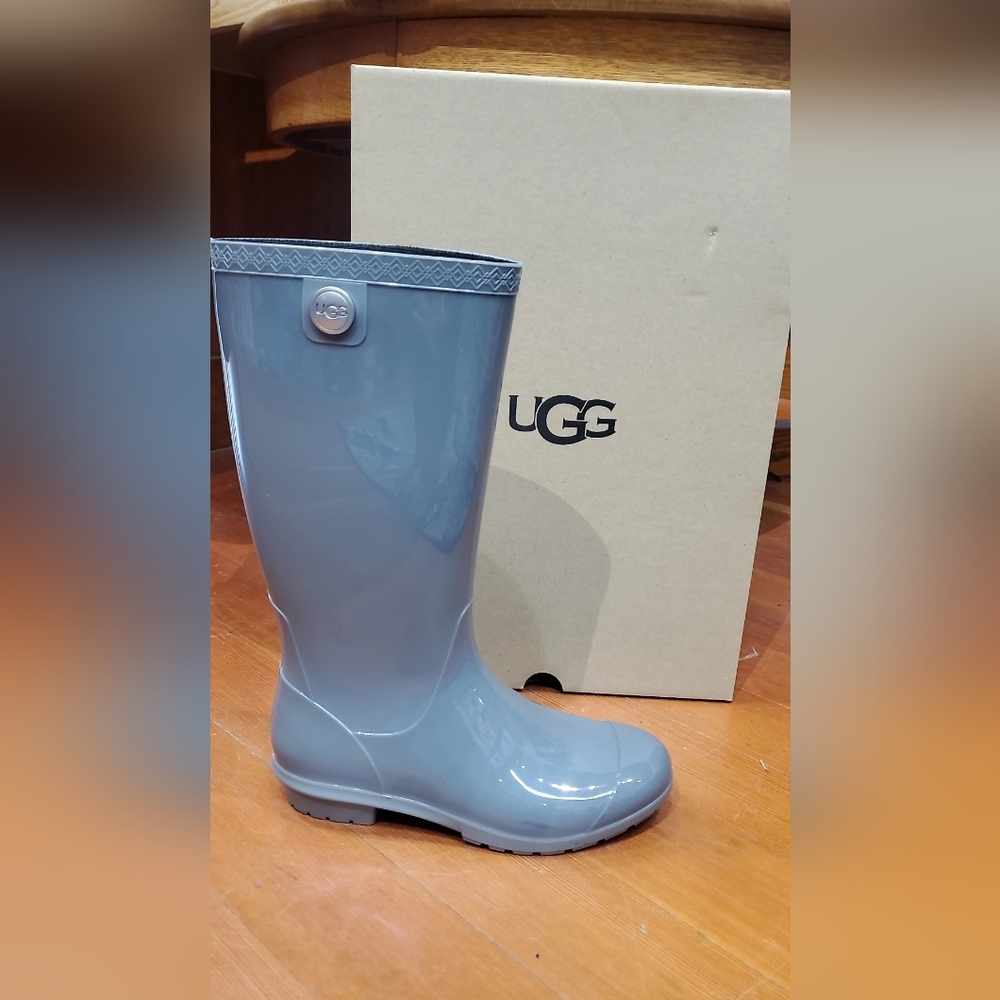UGG Gray Rain Boots